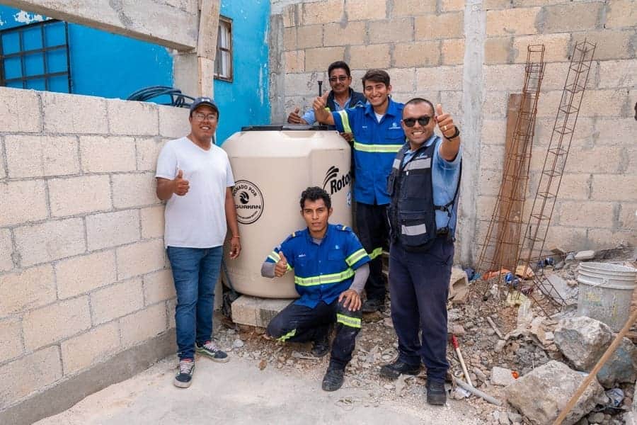 LANZA AGUAKAN PROGRAMA “CON TINACO, SÍ ALCANZA” EN APOYO A LAS FAMILIAS QUE MÁS LO NECESITAN