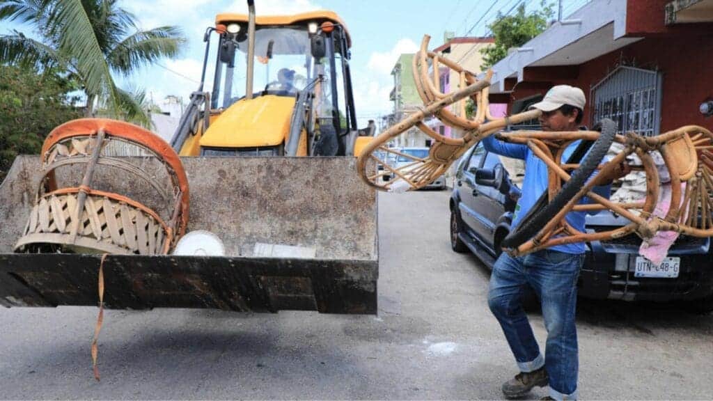 Calendario semanal de descacharrización para Playa del Carmen