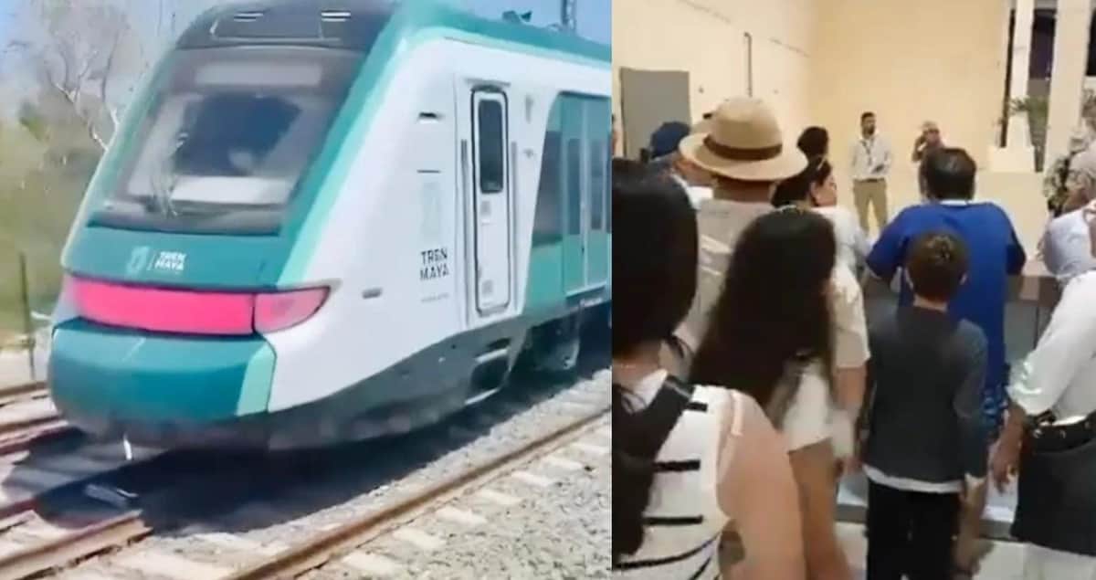 Video: 'No sirve, es mentira'; Tren Maya deja a su suerte a pasajeros con boleto en mano