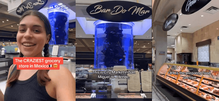 TikToker estadounidense se maravilla al conocer el City Market en México: "Esto no lo tenemos en EEUU"