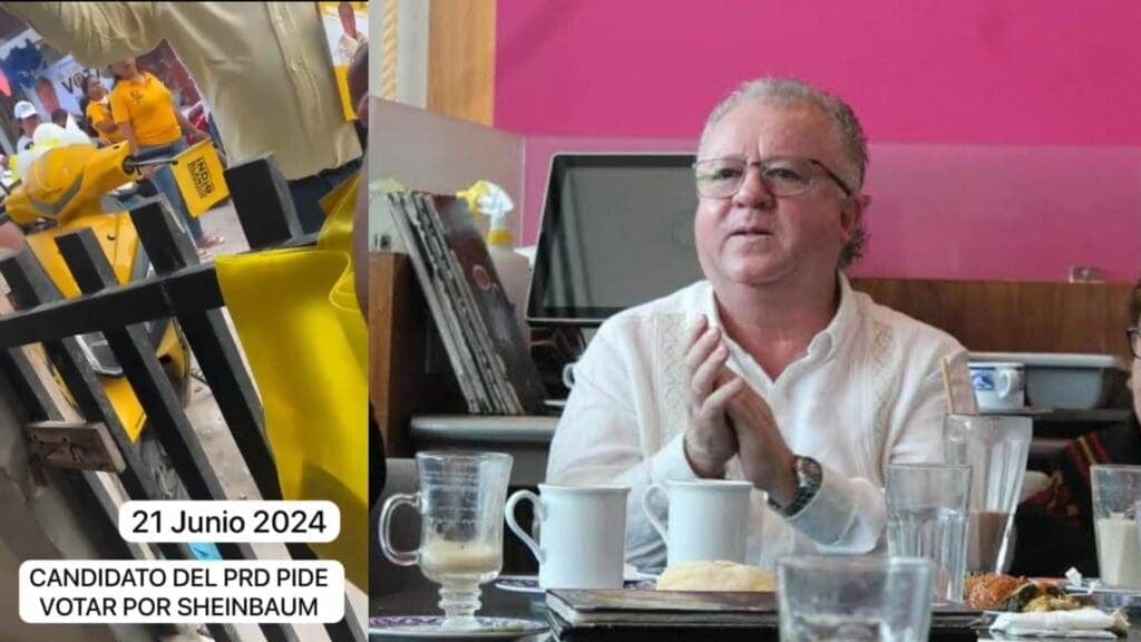 Video: Candidato del PRD en Isla Mujeres pide el voto a favor de Claudia Sheinbaum