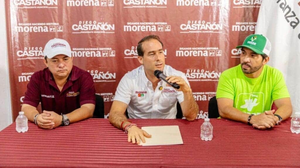 “Las mejores propuestas son de la 4T”, dice Diego Castañón; anuncia su cierre de campaña el 27 de mayo