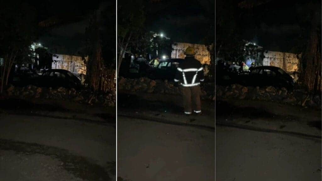 Sujetos roban una motocicleta e incendian un volquete en Tulum