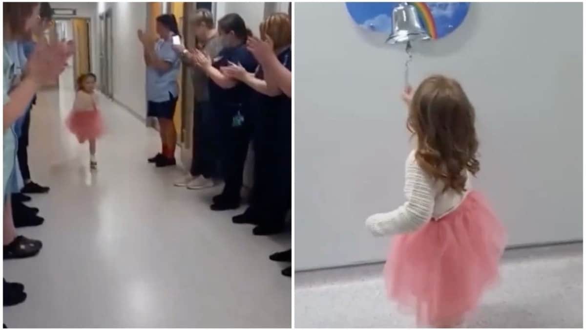 VIDEO: Niña conmueve a las redes sociales tras festejar que venció el cáncer