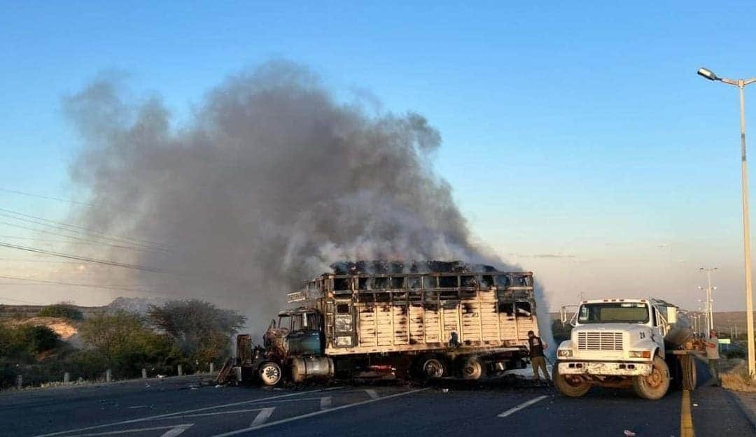 Video: Se desata la violencia en Zacatecas; bloqueos e incendios tras la detención de delincuentes