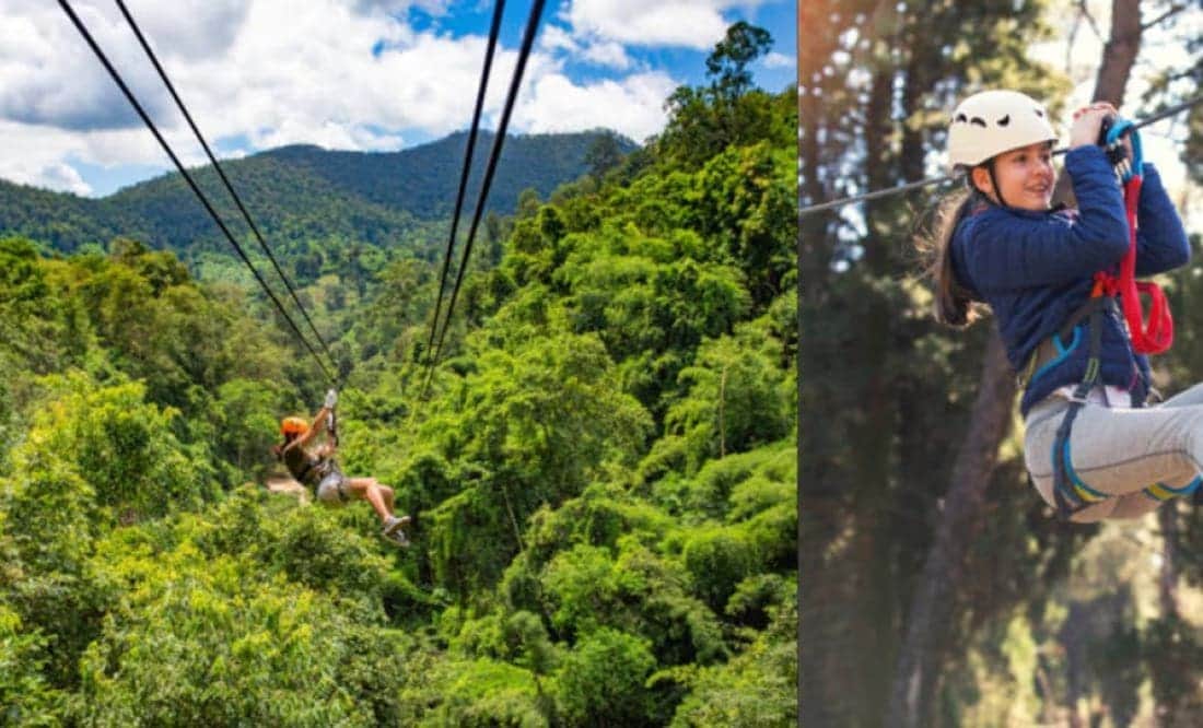 Muere mujer al caer de tirolesa, a 40 metros de altura; sobrinas presenciaron tragedia