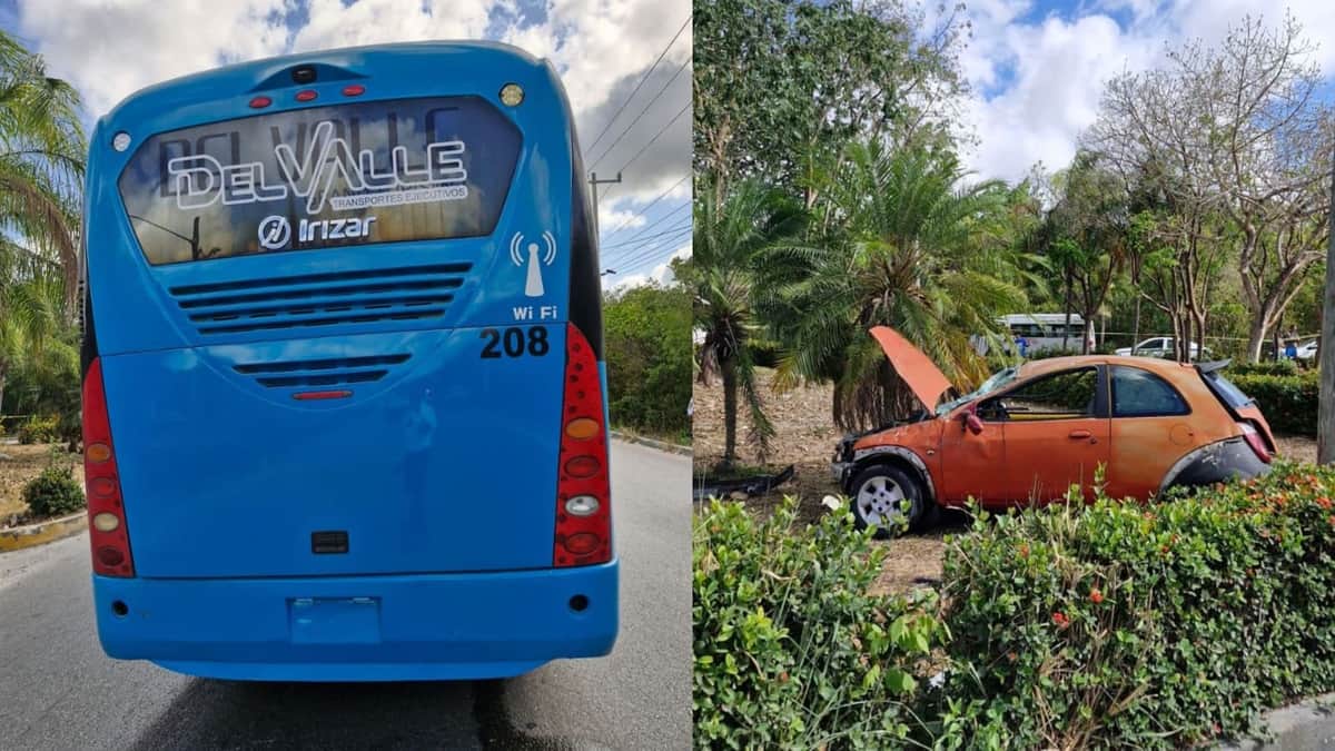 Nuevo accidente de un autobús de Del Valle; muere menor tras un choque en Cancún