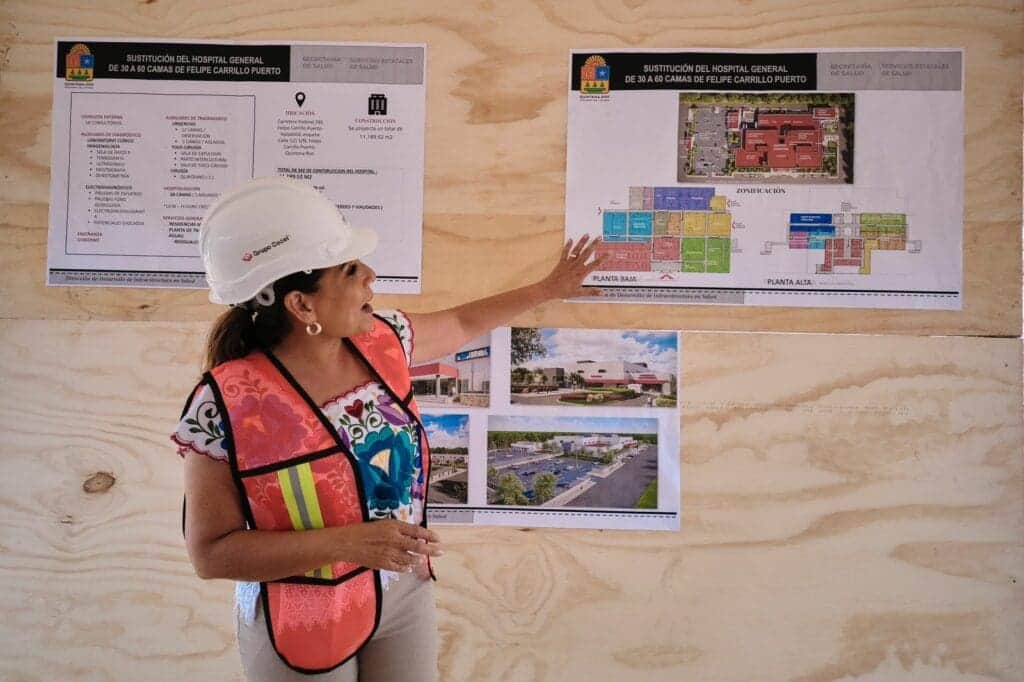 Mara Lezama anuncia el inicio de la construcción del Hospital General de Felipe Carrillo Puerto