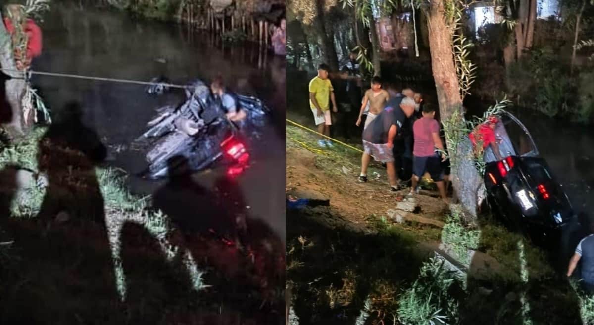 Video: Mueren dos personas tras la caída de un auto a un canal de Xochimilco