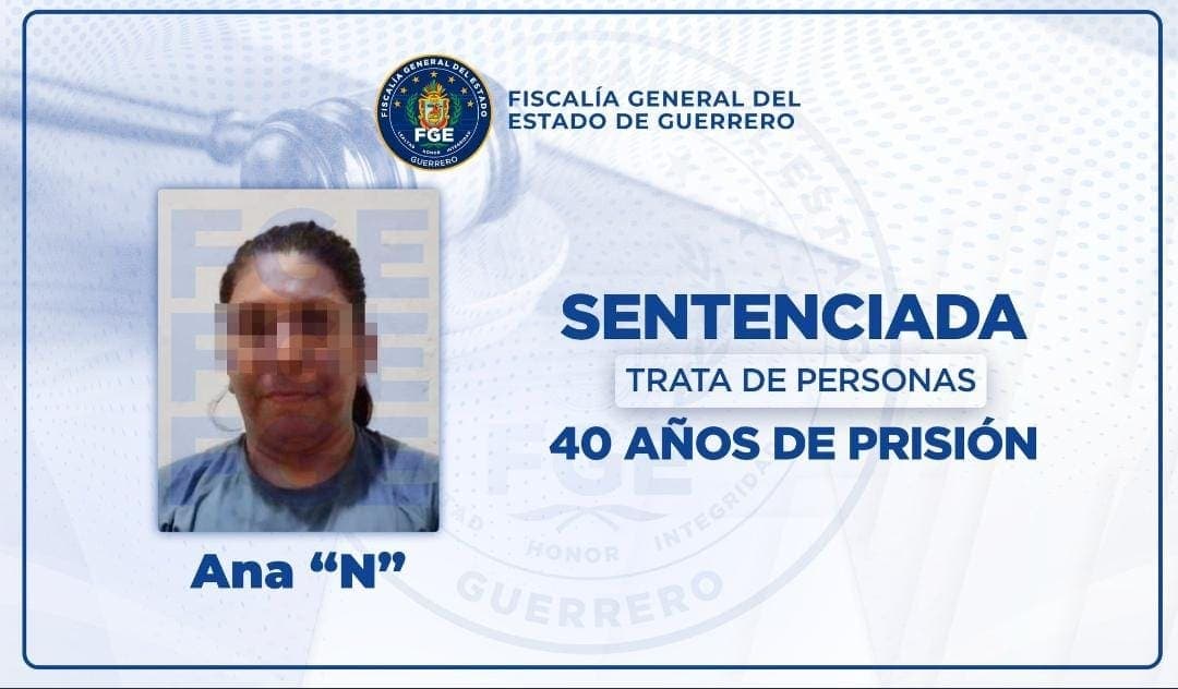 Dan 40 años de cárcel a madre que prostituía a su hija menor de edad en Acapulco