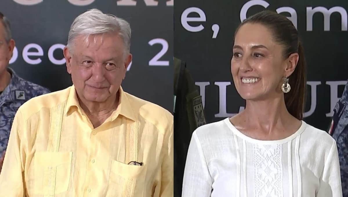 Video: Inician AMLO y Claudia Sheinbaum su gira por el sureste; visitan Campeche y Yucatán