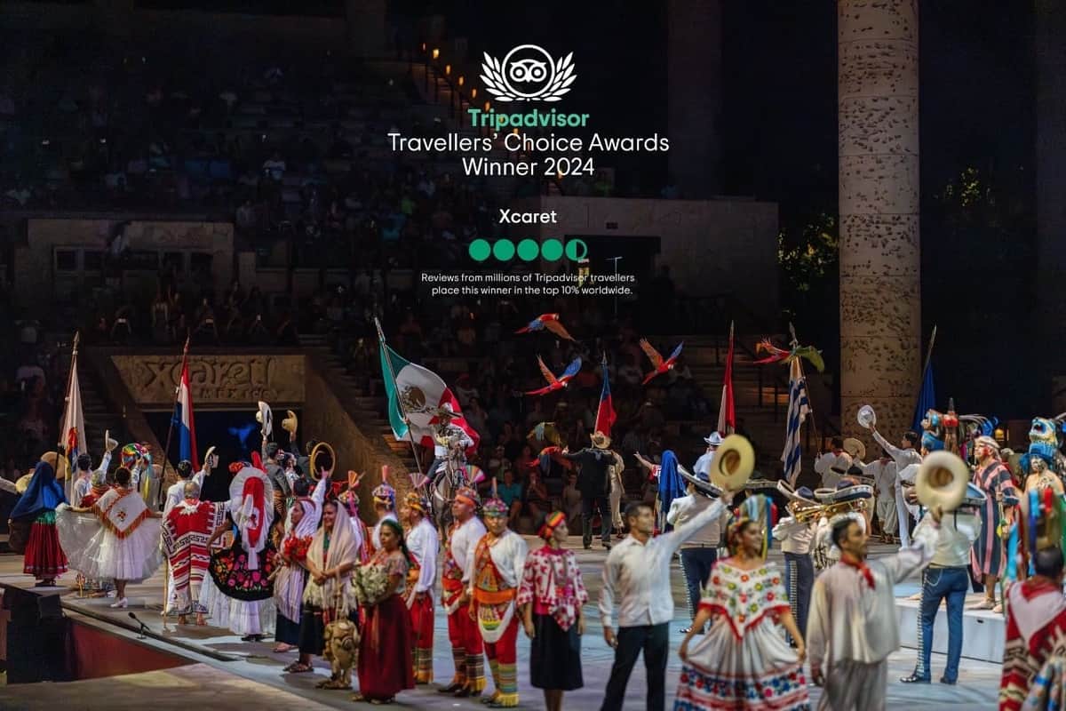 Siete atracciones de Grupo Xcaret reciben preseas en los Travelers' Choice Awards de Tripadvisor