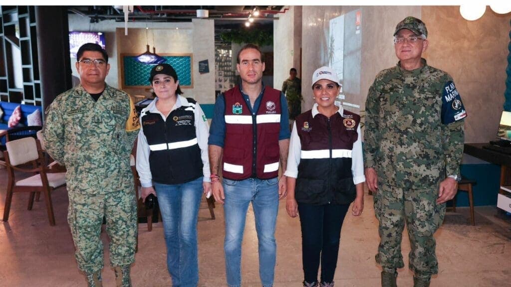 Instala Mara Lezama Centro de Mando en Tulum, para atender contingencias por huracán “Beryl”