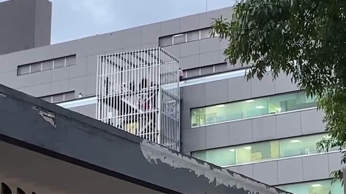 Funcionario de prisiones federales intenta lanzarse de un edificio en CDMX