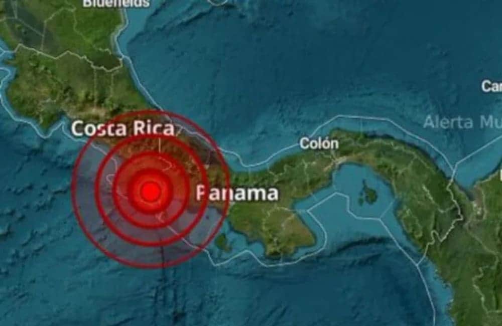 Video: Fuerte sismo de magnitud 5.9 sacude la frontera entre Panamá y Costa Rica