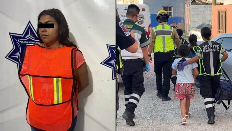 Detienen a mujer por encadenar en el baño a sus hijas para irse a trabajar en Chihuahua