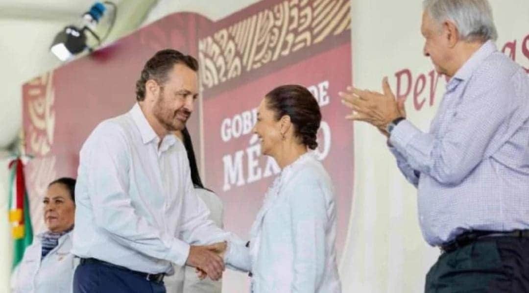 Video: Abuchean a Mauricio Kuri, gobernador de Querétaro, durante evento de AMLO y Sheinbaum
