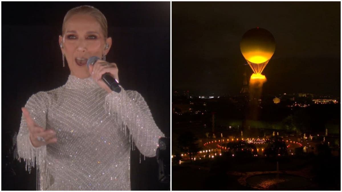 Video: Céline Dion cantó en inauguración de París 2024 mientras un globo aerostático encendió el pebetero
