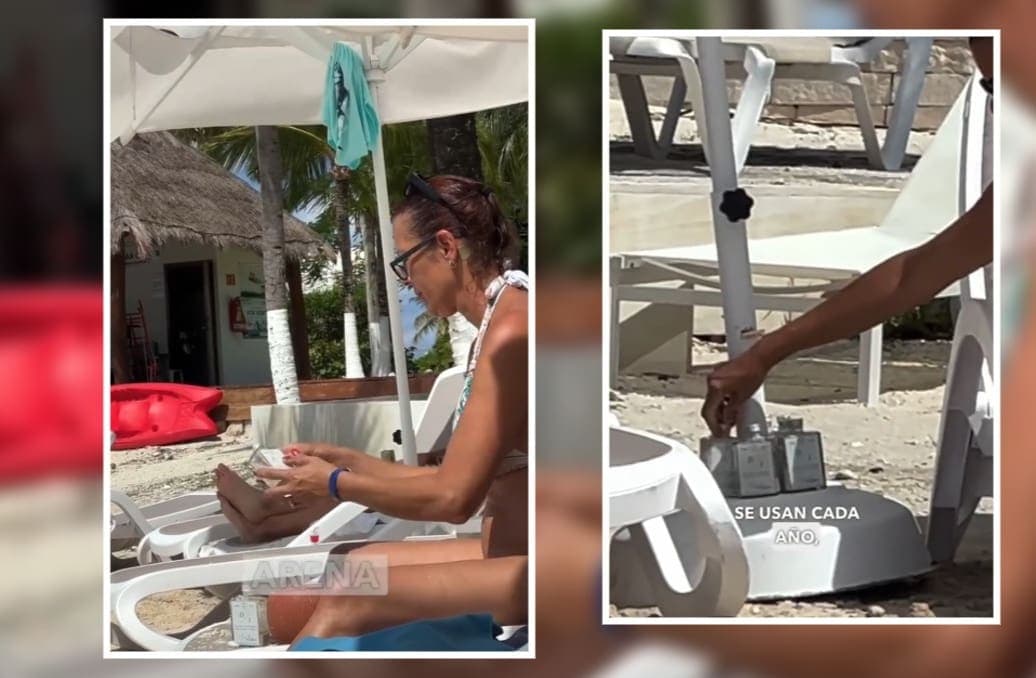 VIDEO: Tiktoker critica a turista por llevarse arena de playa en Cozumel
