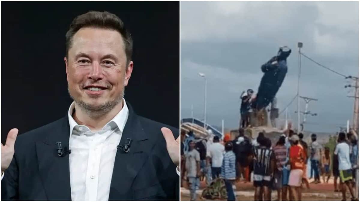 Elon Musk celebra que venezolanos tiran estatua de Hugo Chávez, tras polémicas elecciones