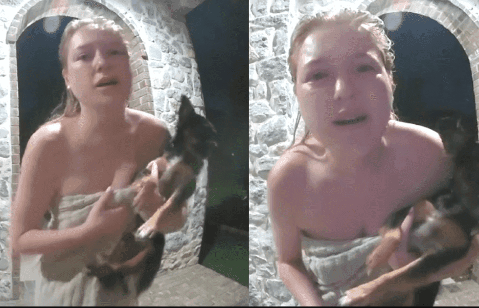 VIDEO: Madre huye de ladrones que entraron a su casa; se va con su perro y dejó a sus dos hijos