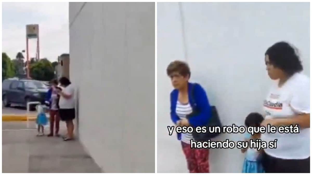 Video: Mujer fue sorprendida quitándole el dinero de la pensión a su mamá; varias personas la encaran en Puebla