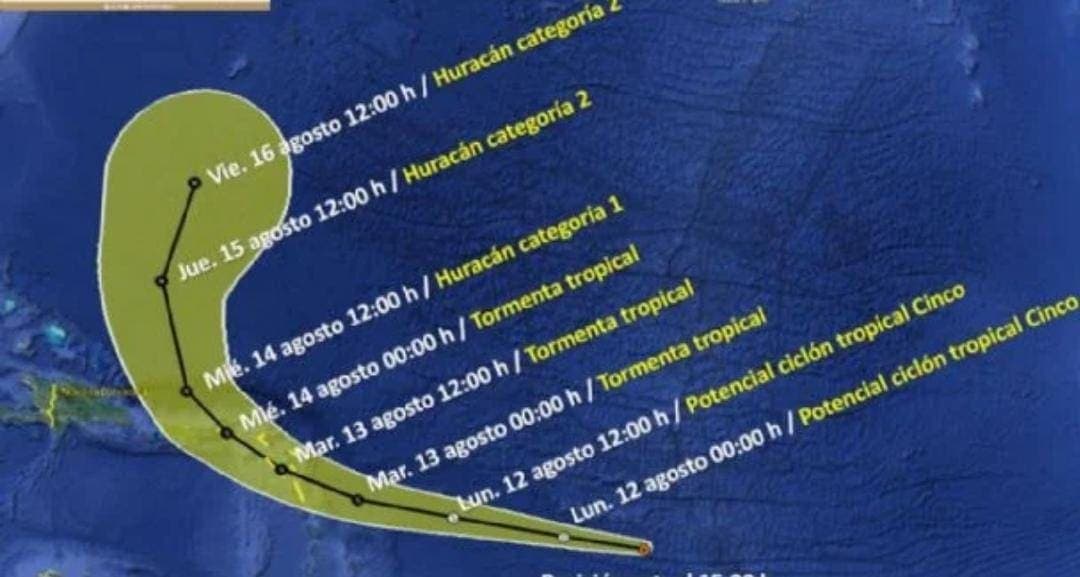 Se forma potencial ciclón 5; se ubica a más de 4 mil km de Quintana Roo