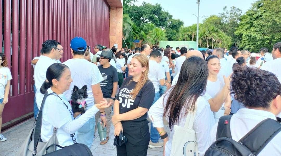 Trabajadores del Poder Judicial Federal en Cancún se unen al paro nacional