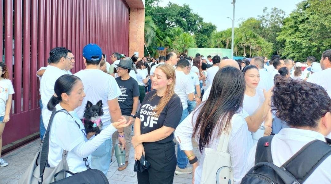 Trabajadores del Poder Judicial Federal en Cancún se unen al paro nacional