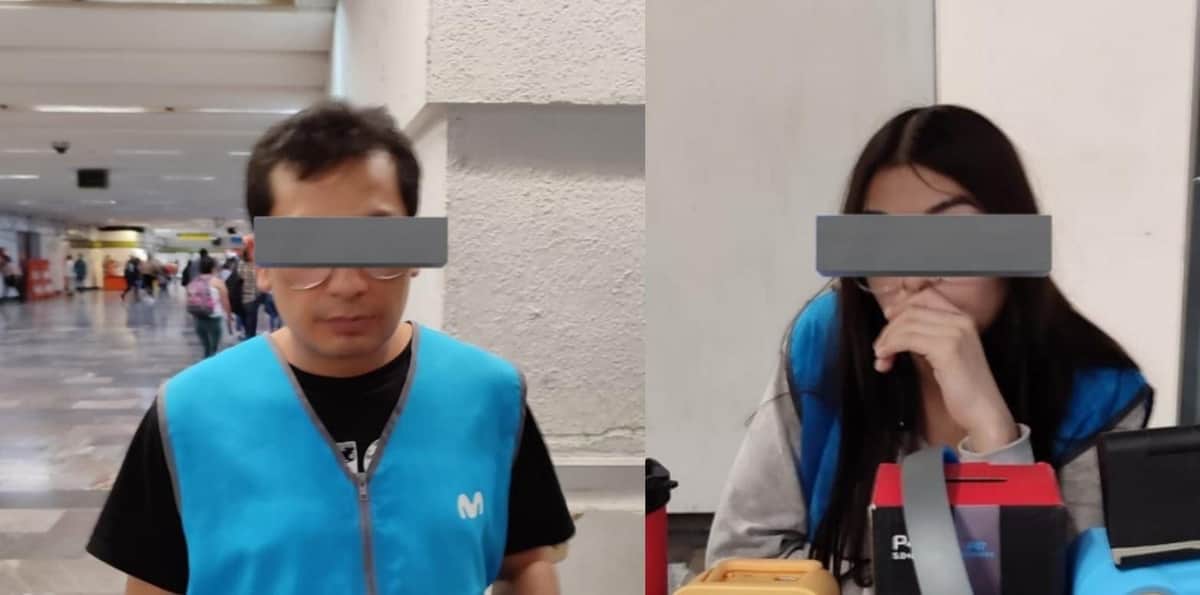 Captan a dos empleados de Movistar teniendo relaciones en el Metro de Cdmx