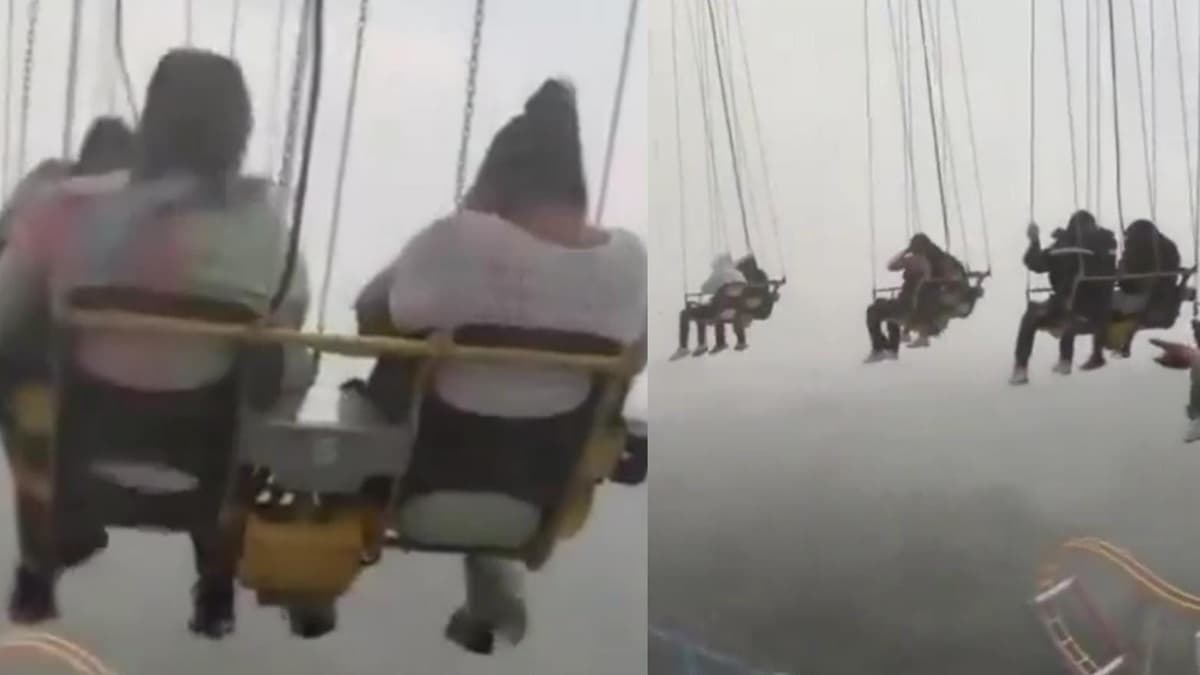 Video: Usuarios de juego mecánico de Six Flags se quedaron varados a 70m de altura por varios minutos