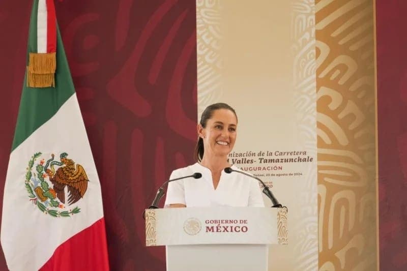 Claudia Sheinbaum pide respaldo a reforma judicial en gira por San Luis Potosí