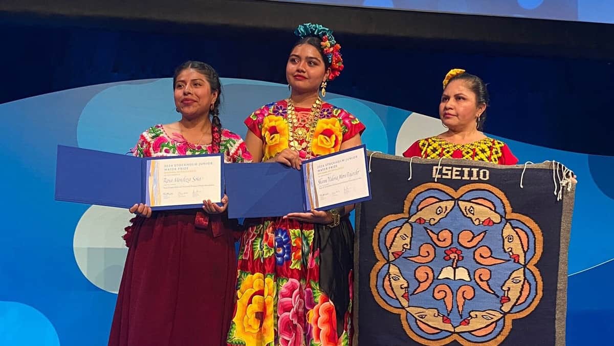 Estudiantes mexicanas ganan diploma de excelencia en Premio Mundial del Agua en Suecia