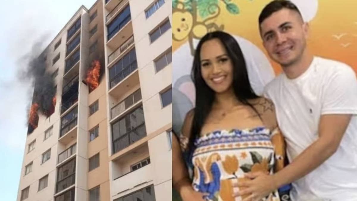 VIDEO: Pareja y su recién nacido saltan 7 pisos para evitar ser quemados en incendio