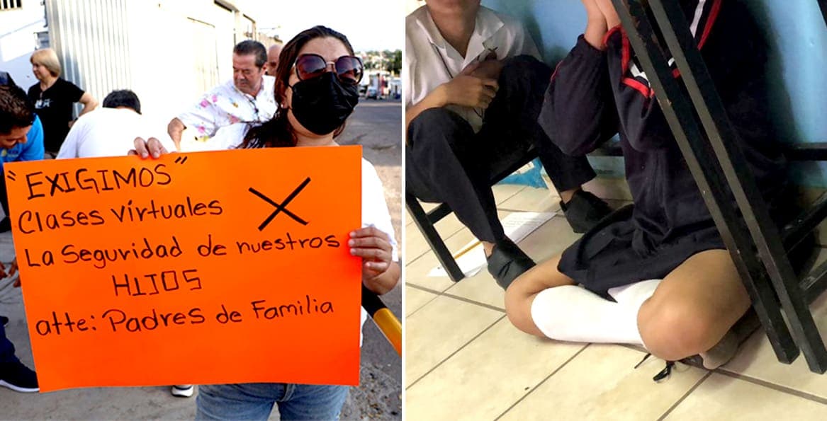 Balacera cerca de primaria en Culiacán, Sinaloa, causa pánico en alumnos que se avientan al piso para esquivar ráfagas