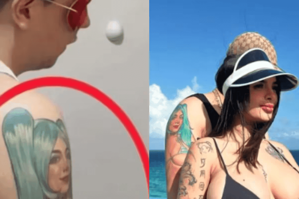 Captan a Karely Ruiz en Playa del Carmen presumiendo su embarazo; su pareja sería el fan que se la tatuó