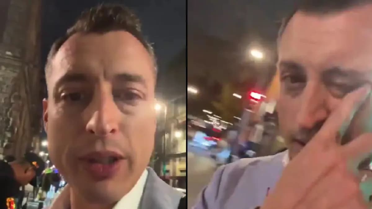 Video: Agreden con gasolina a Luis Donaldo Colosio Riojas al salir del Senado de la República