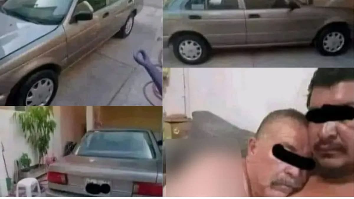 Sube su auto para venderlo en Marketplace y se filtra una foto con su compadre en actitud muy amorosa