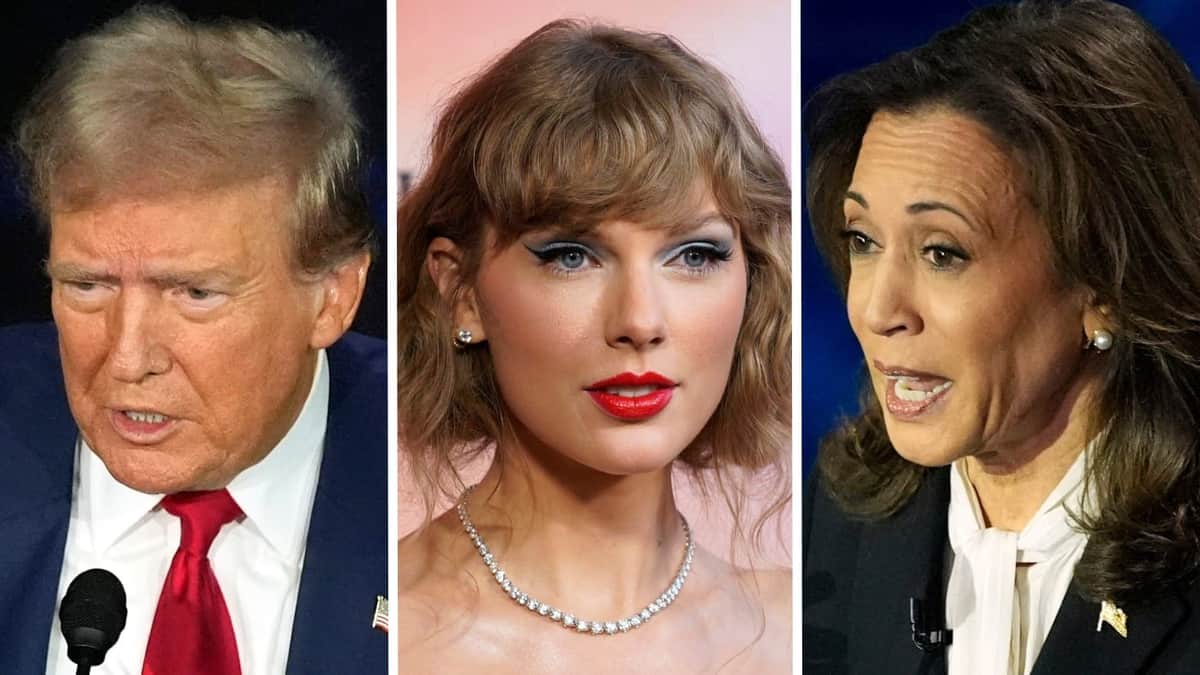Taylor Swift anuncia que votará por Kamala Harris; Donald Trump arremete contra la artista