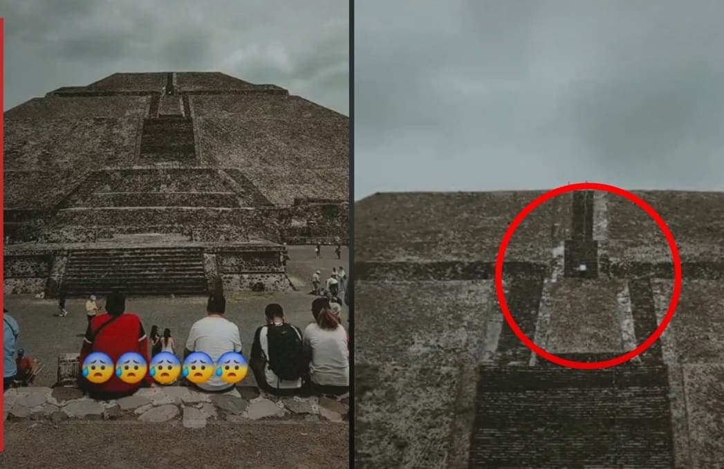 VIDEO: Captan extraña figura en la Pirámide del Sol de Teotihuacán