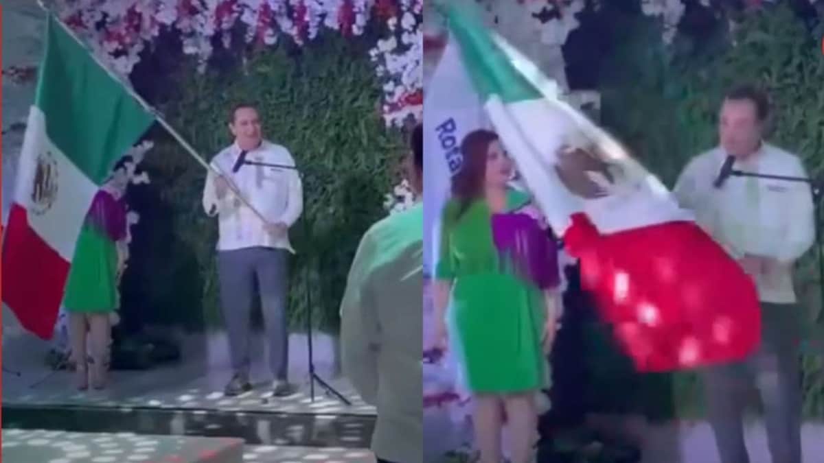 VIDEO: Diputado electo de Tamaulipas confunde nombre en Grito de Independencia