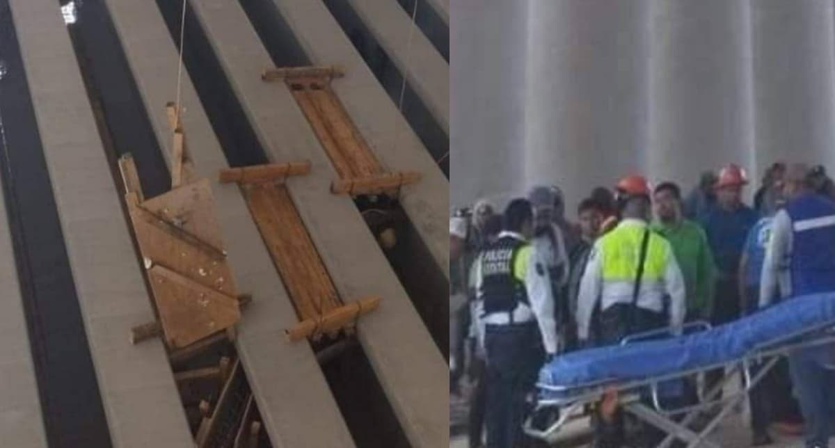 Trabajador del tramo 6 del Tren Maya cae desde varios metros de altura