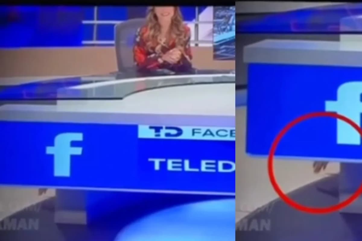 VIDEO: Captan una mano fantasma durante un noticiario en vivo en Nuevo León
