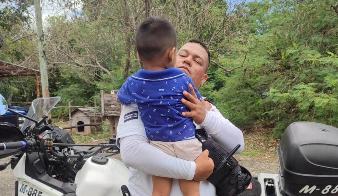 Rescatan a menor que deambulaba solo en la Región 226 de Cancún