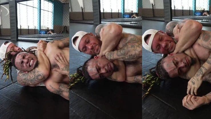 Video: Rapero Lil Pump es estrangulado en transmisión en vivo por luchador de la UFC