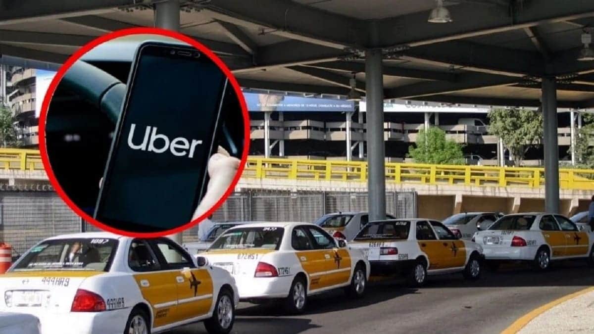 Alegan taxistas que vehículos de plataformas no pueden ingresar a zonas federales de aeropuertos