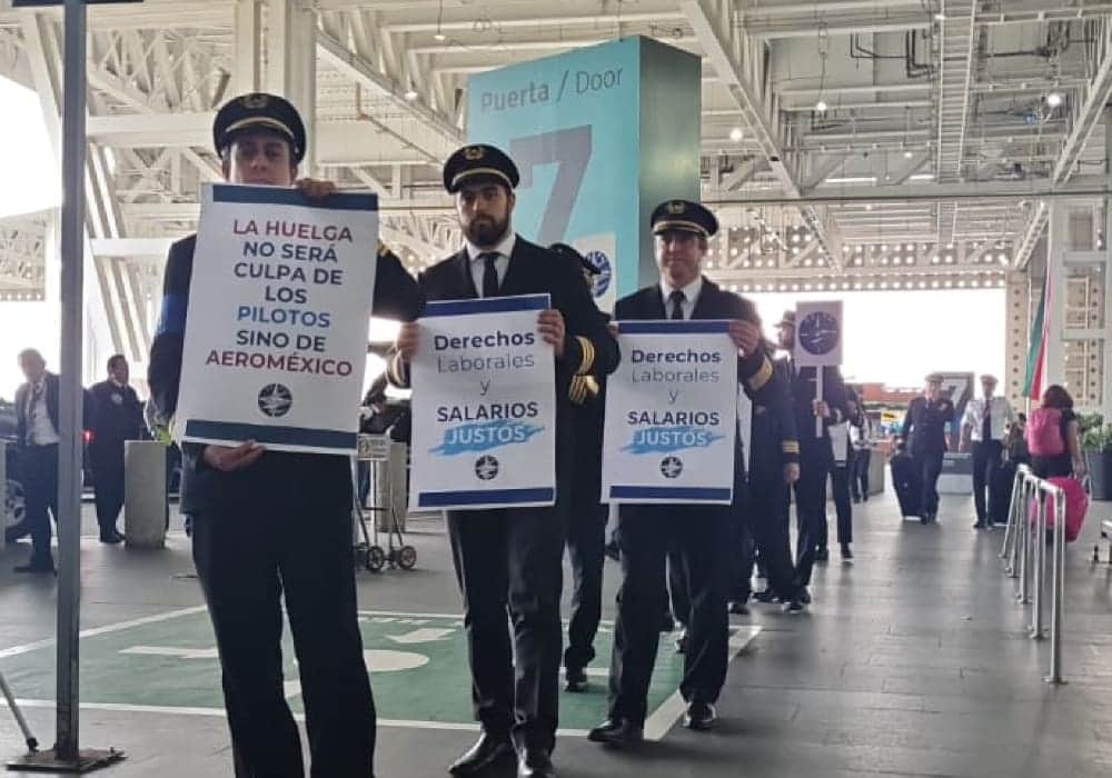 Sindicato de pilotos advierte sobre posible huelga el 1 de octubre en México