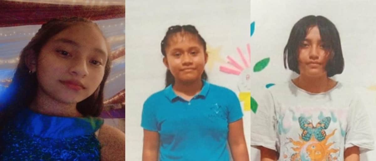 Emiten ficha de búsqueda de tres menores, dos en Playa del Carmen y una en Cancún
