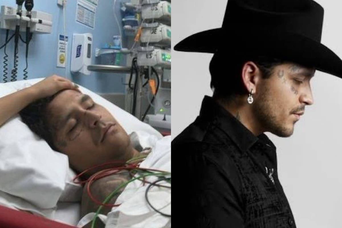 Christian Nodal es hospitalizado de emergencia