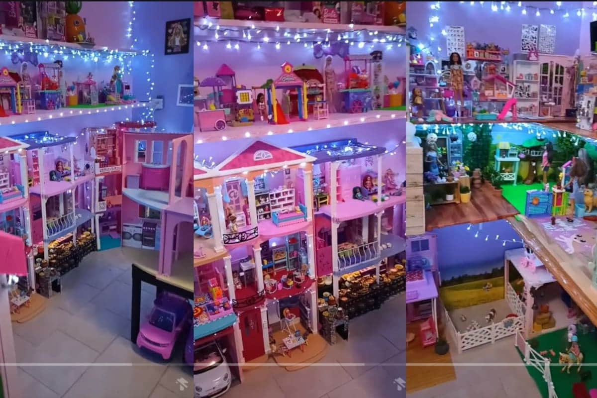 VIDEO: Madre ocupa todo un cuarto de su casa para construirle una “ciudad de Barbies” a su hija